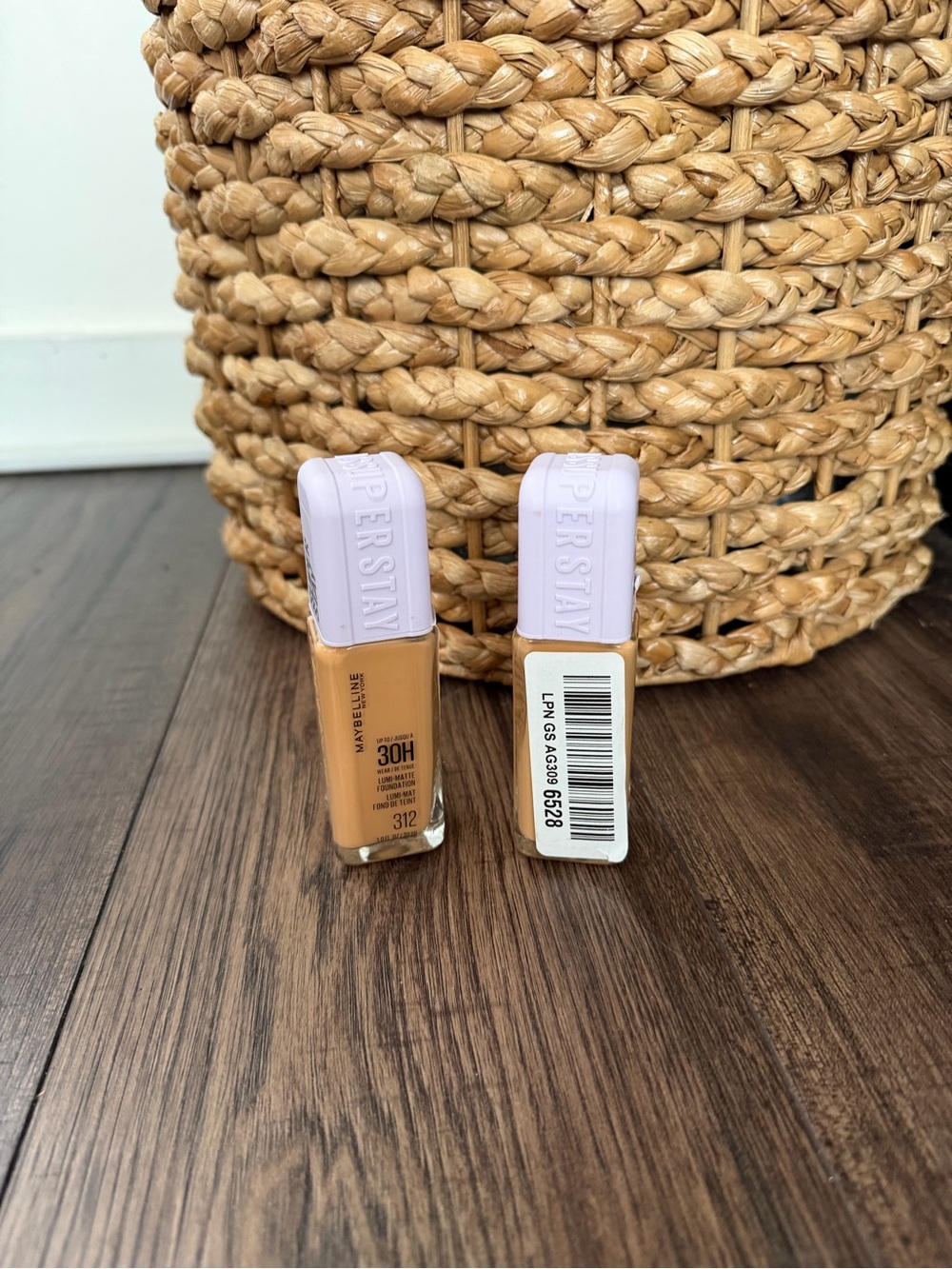 Maybelline Super Stay Active Wear 30H Liquid Foundation #312 1 Fl oz x 2 Bottles